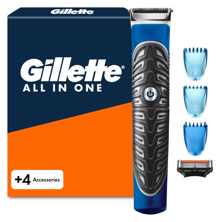 Gillette Fusion 5 Styler Rasierer Herren, Barttrimmer + Rasierklinge + 3 Kammaufsätze, Geschenk für