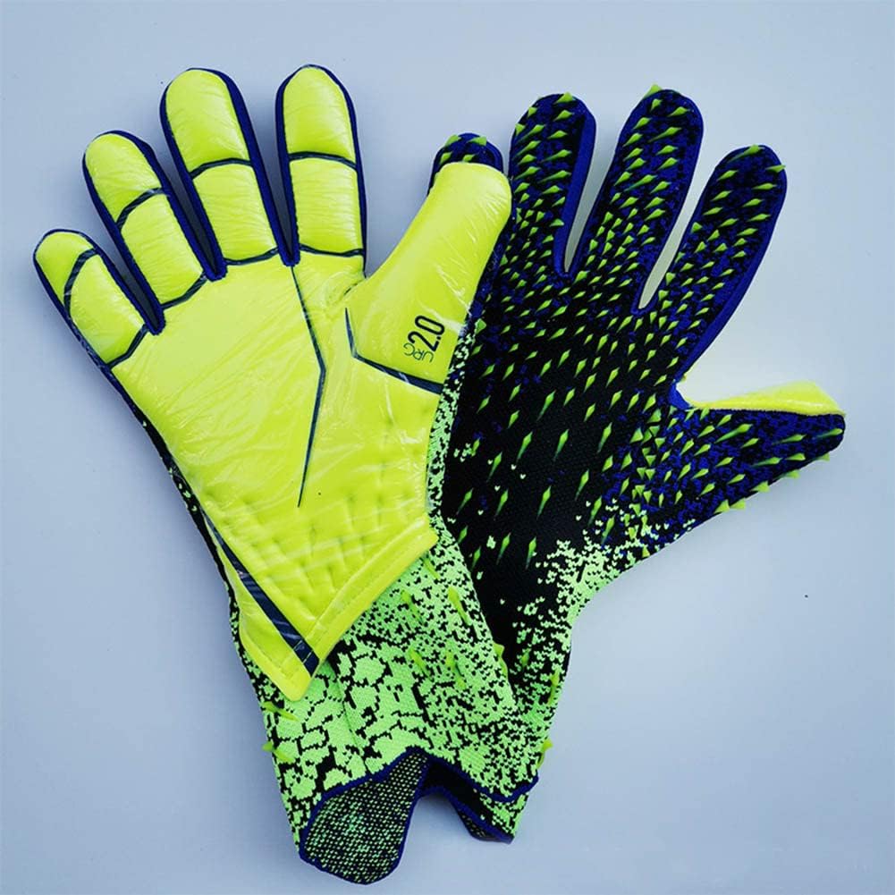 FASECKS Fussball-Torwarthandschuhe 6/7/8/9/10 Jungen Kinder Erwachsene Fussball-Torwart-Kit L - 8 gr