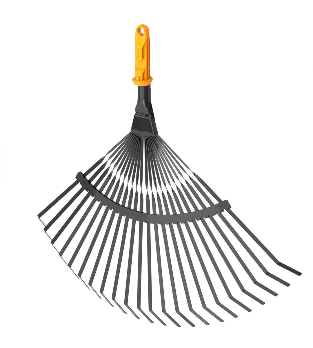 Fiskars OneClick Metall-Fächerbesen, Robuster Rasenrechen-Aufsatz zum Entfernen von Moos und Rasenfi