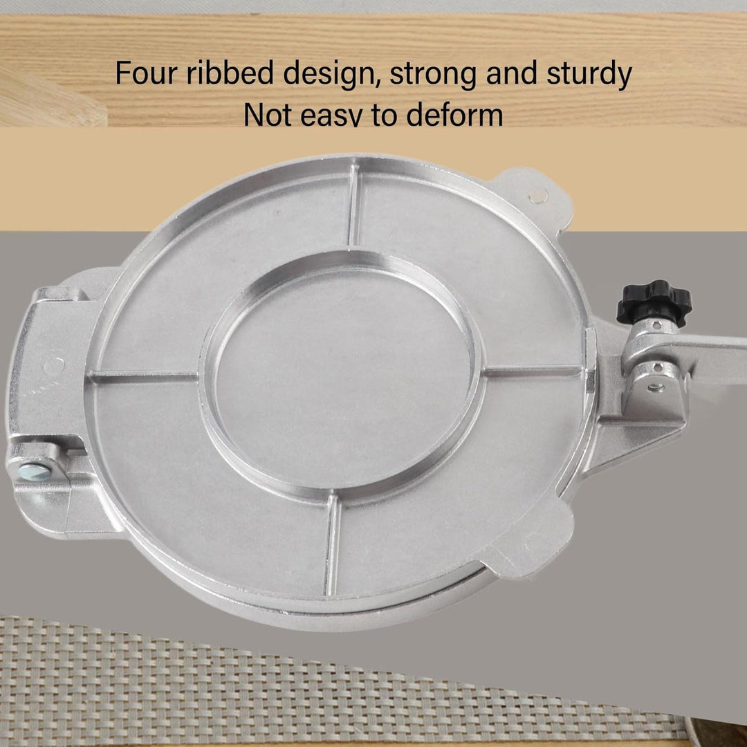 Tortilla-Presse, Aluminium-Tortilla-Maker, Robuster Tortilla- und Roti-Maker, Tortillera Pataconera,