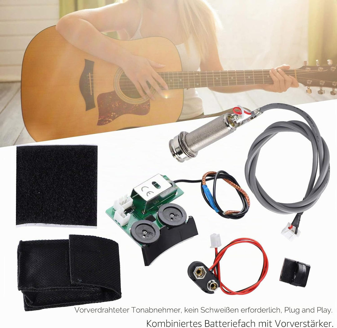 Akustikgitarren-Pickup-System, leicht für VT1 Tail Nail Pickup EQ