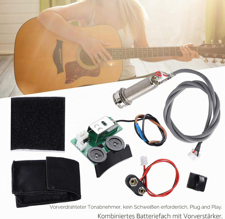Akustikgitarren-Pickup-System, leicht für VT1 Tail Nail Pickup EQ