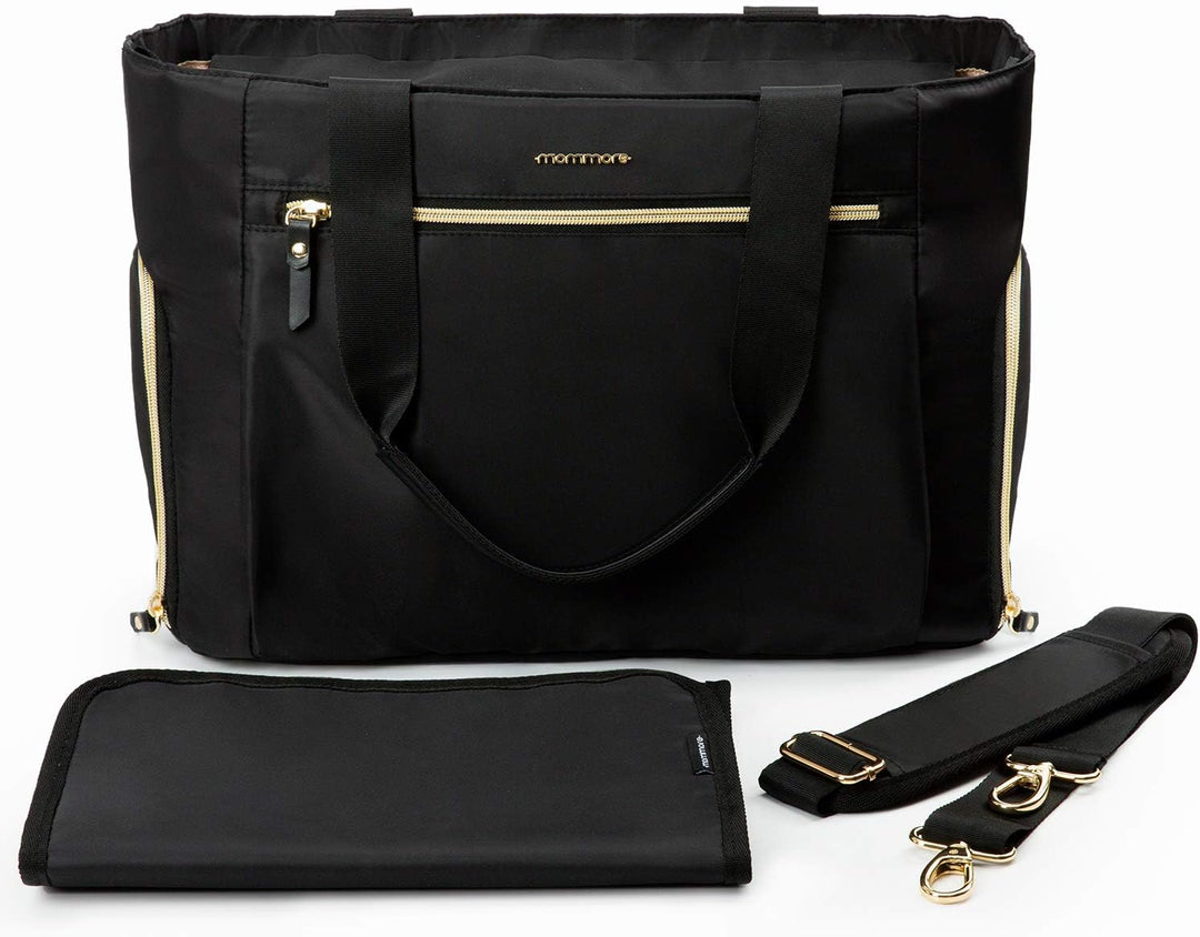 mommore Brustpumpentasche/Wickeltasche mit 15-Zoll-Laptopfach, passend für die meisten Brustpumpen w