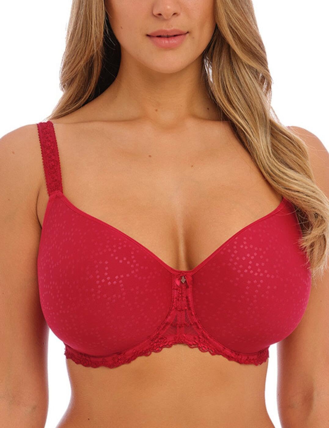 Fantasie Damen Ana Bügel Rebecca Formgeformter Spacer T-Shirt-BH, Blickdicht 65D Rot/Ausflug, Einfar