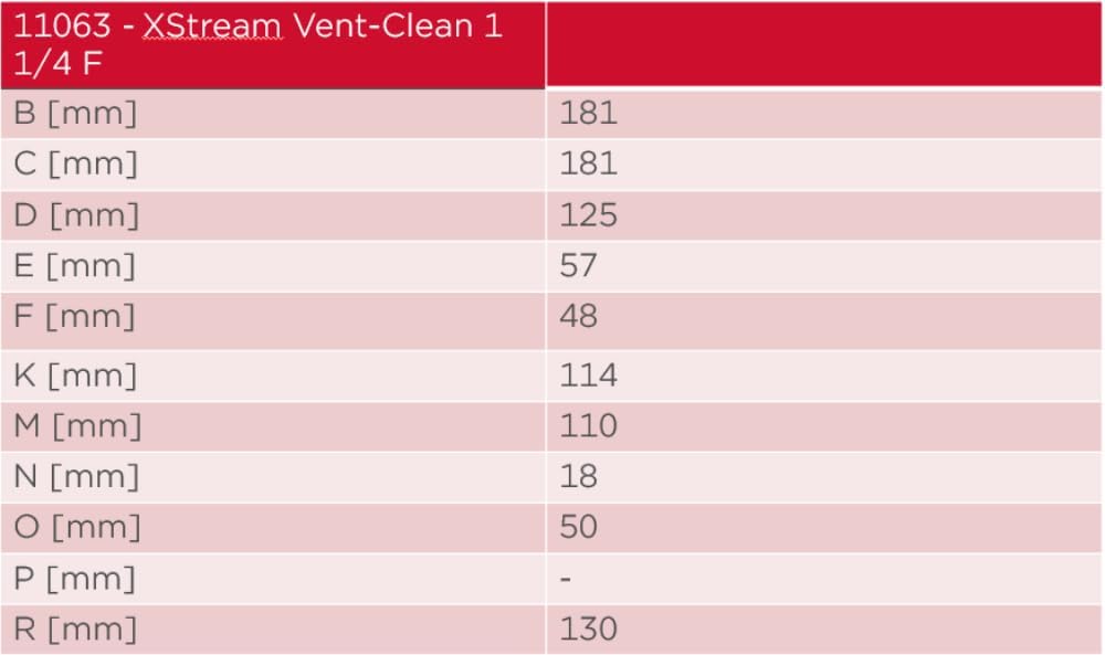 Flamco XStream Vent-Clean G 1 1/4" F Luftabscheider und Schlammabscheider für Heizung-11063 1¼ F Wei