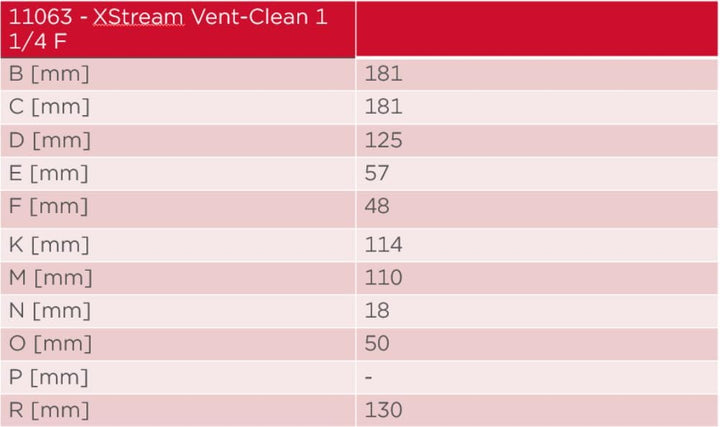 Flamco XStream Vent-Clean G 1 1/4" F Luftabscheider und Schlammabscheider für Heizung-11063 1¼ F Wei