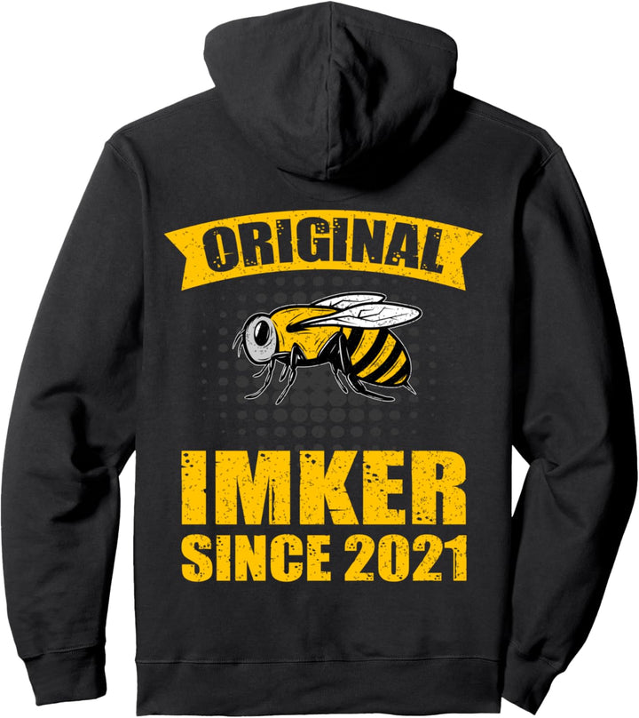 Lustiges Imker Geschenk Imkerei Bienen Honig Imker Seit 2021 Pullover Hoodie
