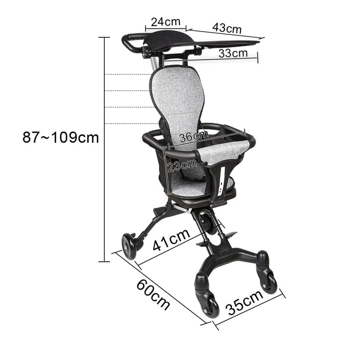 homewell Baby Kinderwagen klappbar, Buggy Kinderbuggy Faltbar mit Sonnendach, ab 6 Monate bis 22 kg,