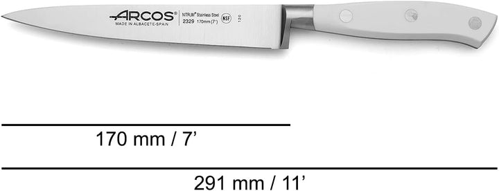 Arcos Serie Riviera Blanc - Sohlenmesser - Klinge aus Nitrum geschmiedetem Edelstahl 170 mm - HandGr