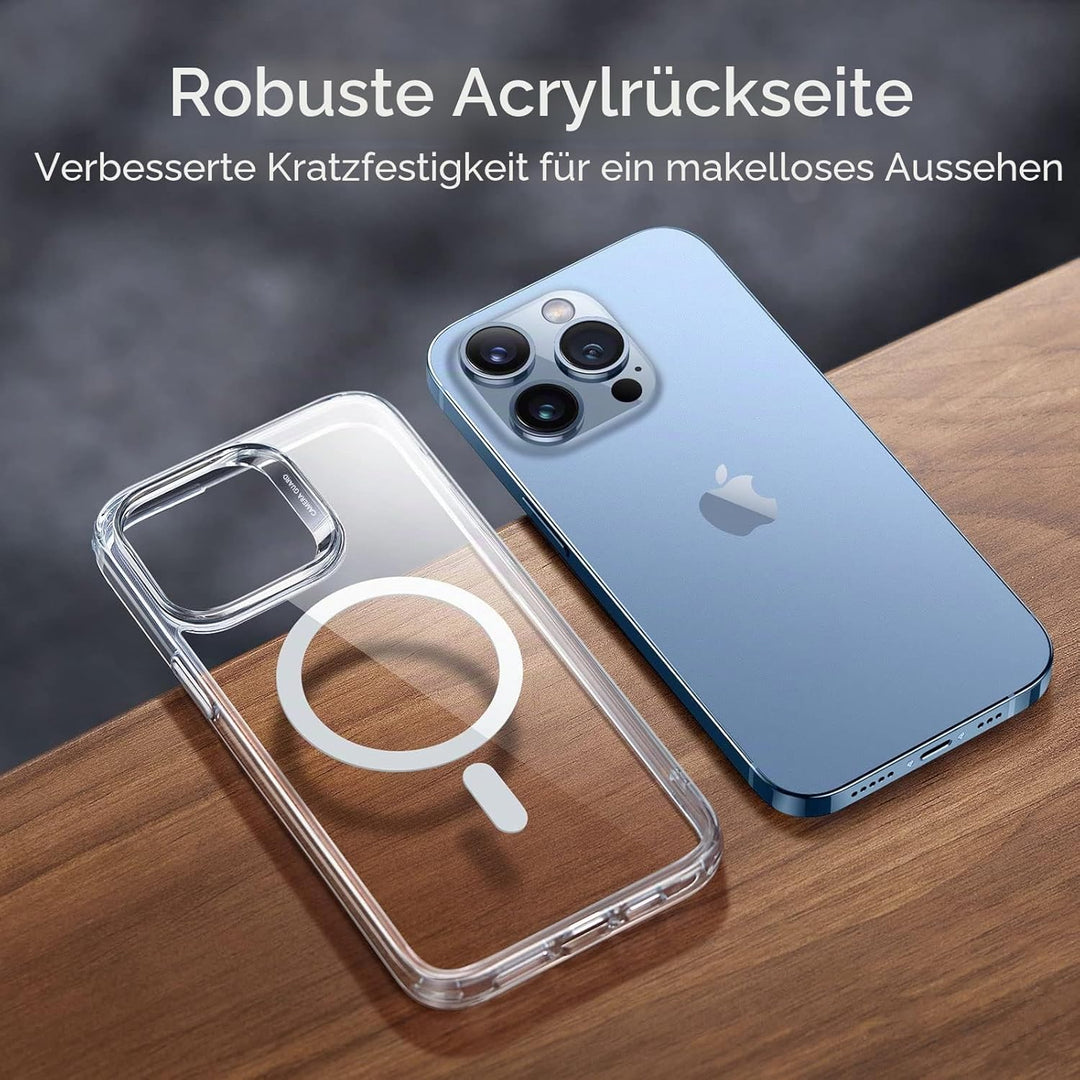 ESR für iPhone 13 Pro Hülle, Kompatibel mit MagSafe HaloLock, Hybrid Magnetisches Kabelloses Laden,