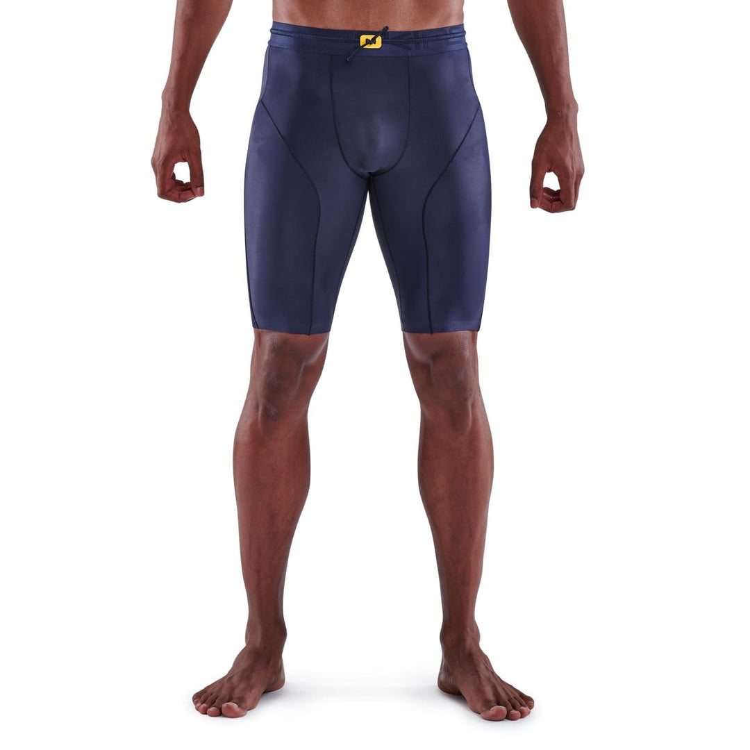 Skins Series-5 Half Tights Herren blau Grösse M 2022 Laufsport Shorts