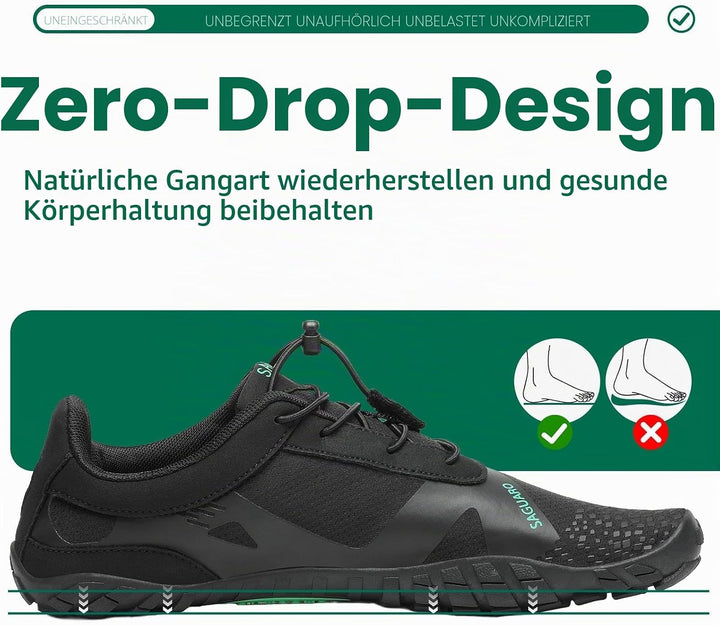 SAGUARO Barfussschuhe Herren Damen Outdoor Sport Fitnessschuhe Traillaufschuhe Gr.35-48 38 EU Modisc