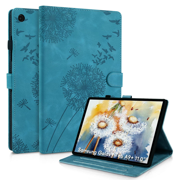 Galaxy Tab A9 Plus Hülle für Samsung Galaxy Tab A9+ Schutzhülle, PU Leder mit Standfunktion und Kart
