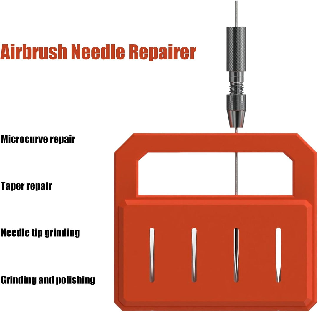 Airbrush-Nadelschärfer – Airbrush-Nadel-Restaurator, Airbrush-Schärf-Set für Nageldesign, Automobil-