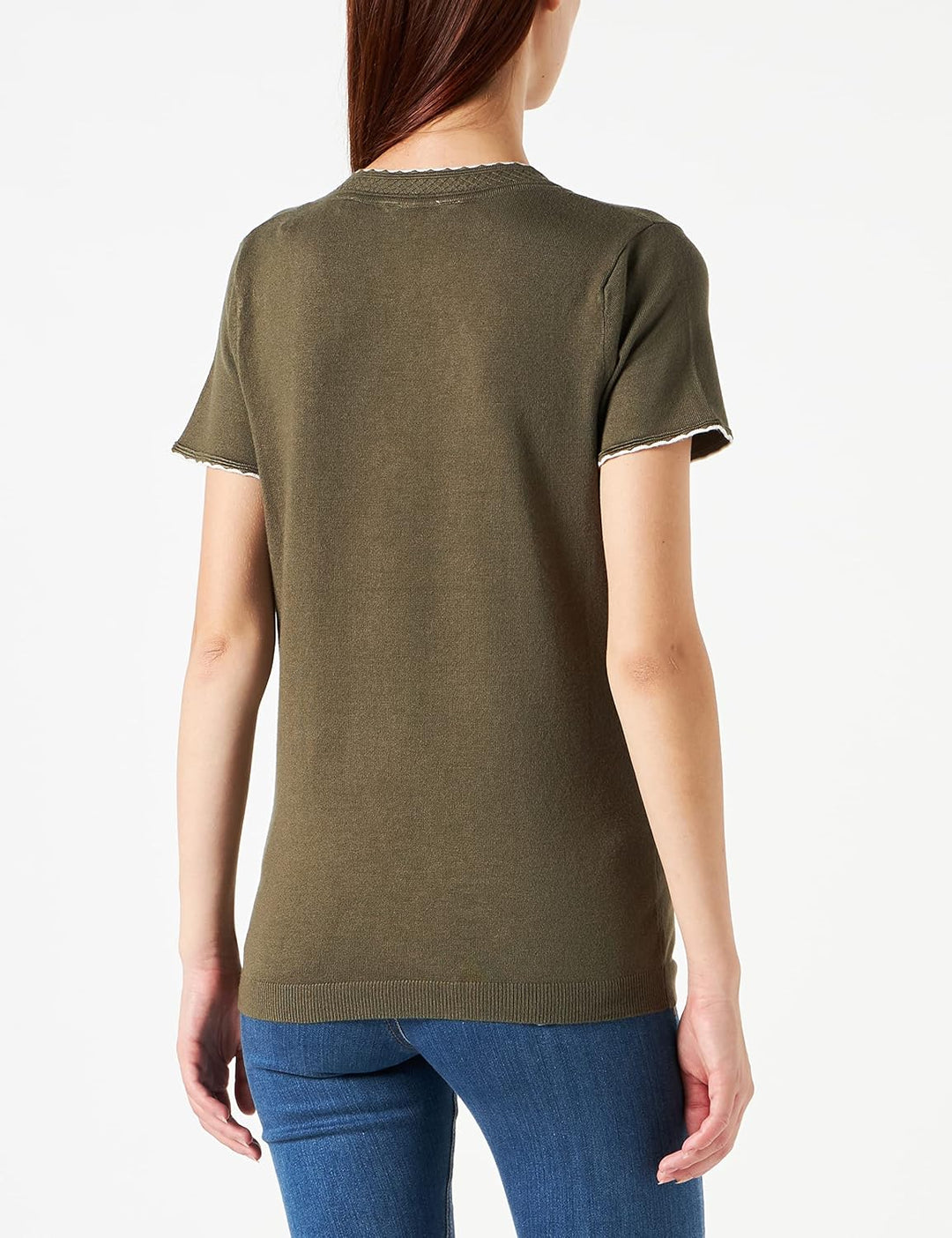 Naf Naf Damen Melrose Mc Pullover S Musette Grün, S Musette Grün
