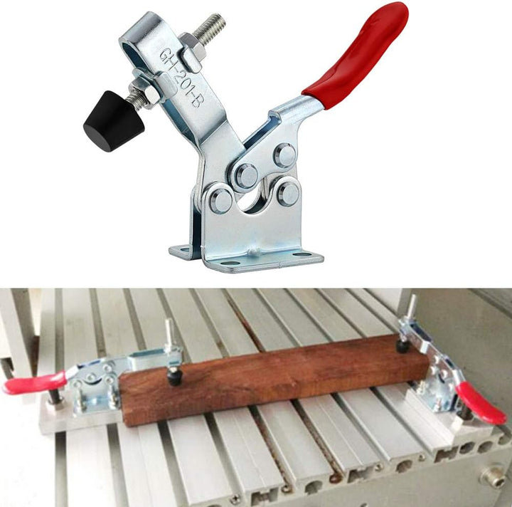 EXLECO Schnellspanner GH-201-B 10 Stück Metall Horizontal Toggle Clamp Handwerkszeug 100KG 127lbs Ve