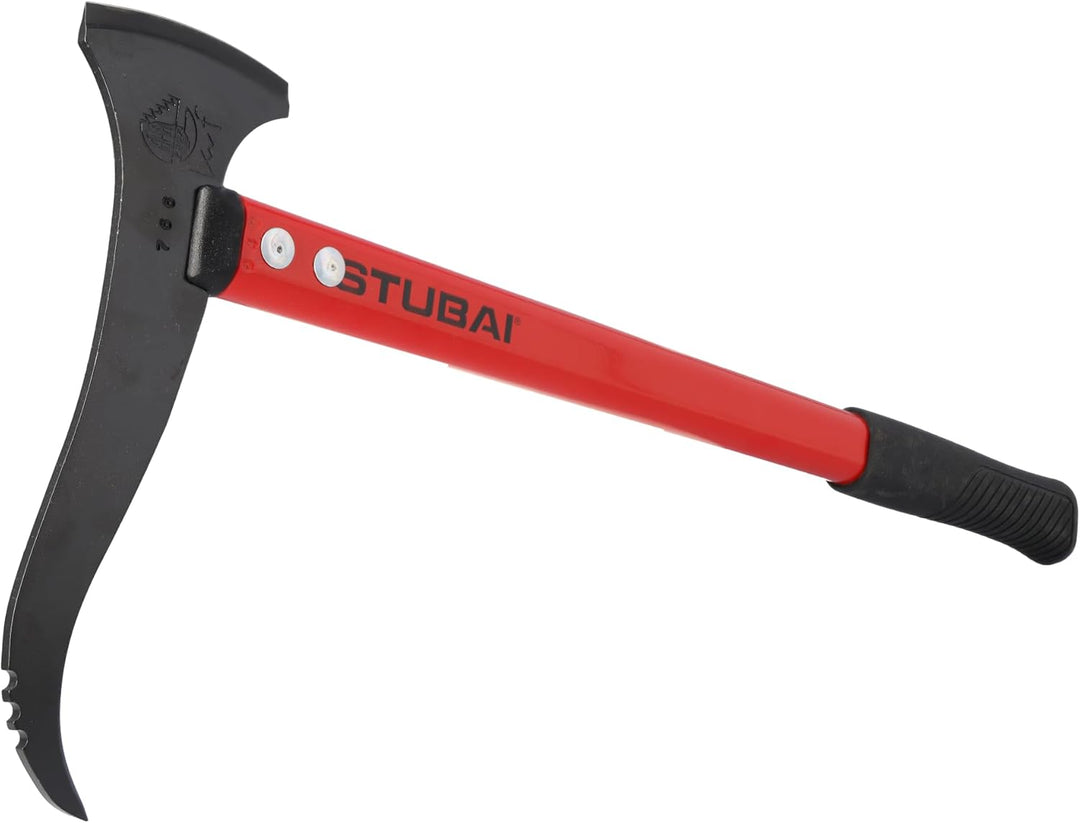 Stubai 674245 Handsappel mit Schneide/Alustiel gerade 550 mm, Schwarz/rot, 28 x 13 x 13 cm, 550 mm