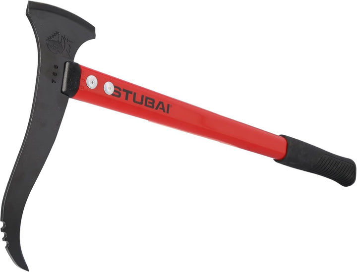 Stubai 674245 Handsappel mit Schneide/Alustiel gerade 550 mm, Schwarz/rot, 28 x 13 x 13 cm, 550 mm