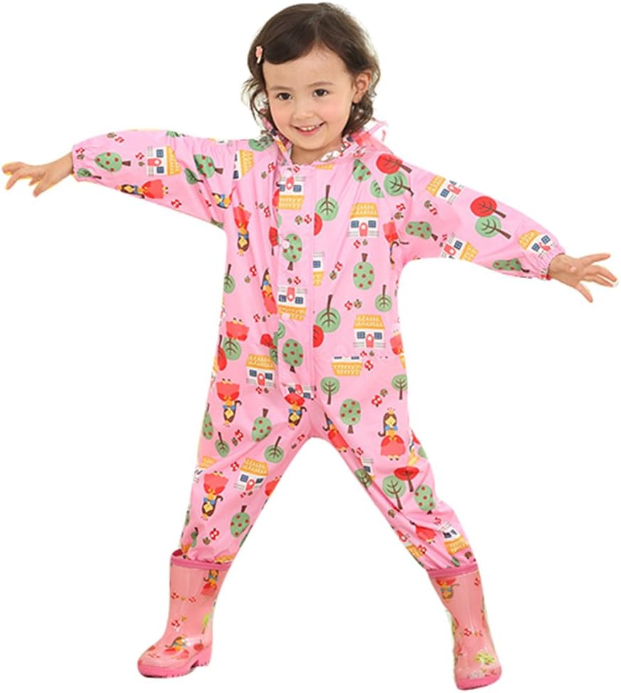 mama stadt Regen Overall Kinder Unisex 100% Wasserdichter Regenanzug Kinder Regenoverall Jungen Mädc