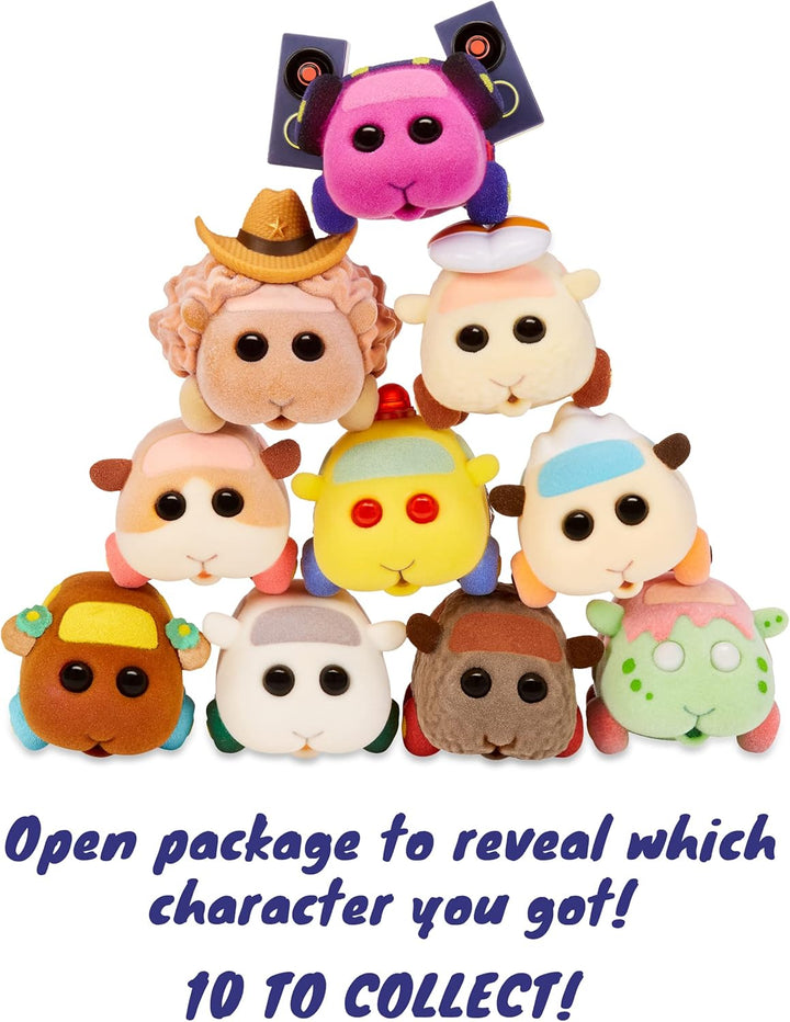 MGA Entertainment Pui Pui Molcar Figuren - 6cm beflockte Fuzmols mit bespielbarer Blindverpackung -