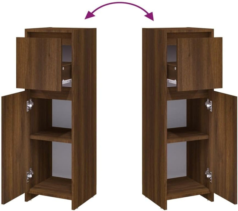 homiuse 30x30x95 cm Badezimmerschrank Waschbeckenunterschrank Badezimmer Möbel Badschrank Baduntersc