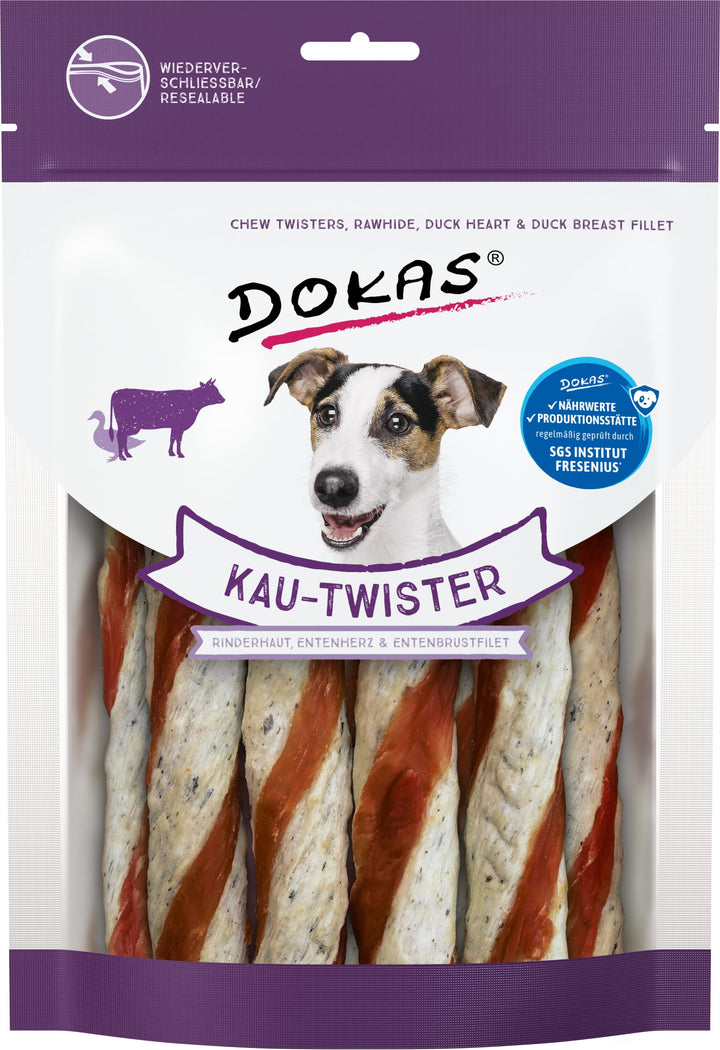 DOKAS Getreidefreier Premium Kausnack für Hunde – Ideal als Belohnung, 200 g (9er Pack) Single, Sing