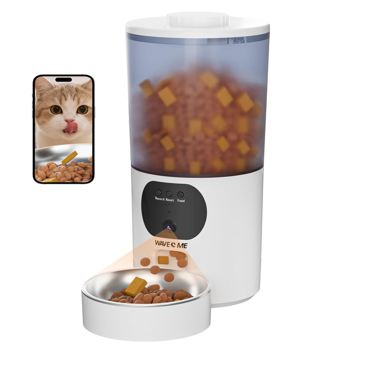 5L Futterautomat Katze mit App Steuerung, Smarter Automatischer Futterspender für Katzen & Hunde, 10