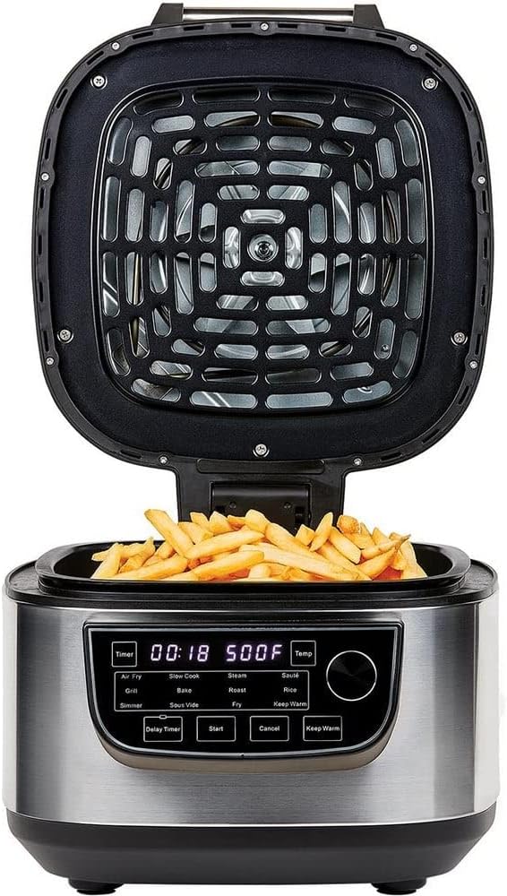 Mediashop PowerXL Multicooker – 12-in-1 Kocher mit Air Fryer Funktion – zum Braten, Kochen, Frittier