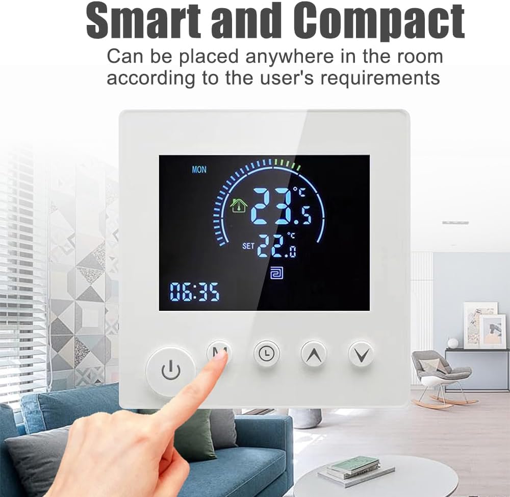 Thermostat Fussbodenheizung, Thermostat Heizung Smart Digital Raumthermostat Wandthermostat Programm