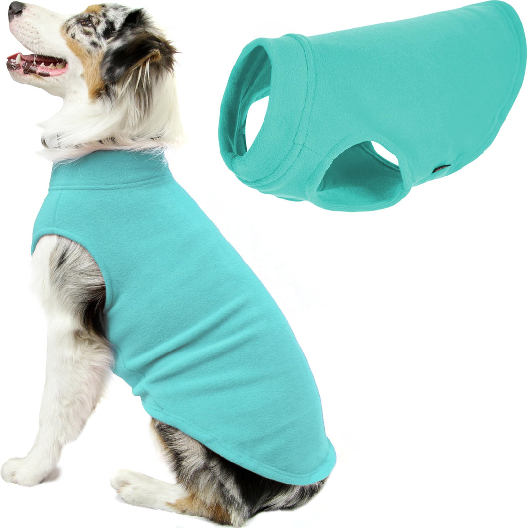 Gooby - Stretch-Fleece-Weste, Pullover, Fleece-Weste, Jacke, Pullover für Hunde, Minze, 3XL. mint 3X