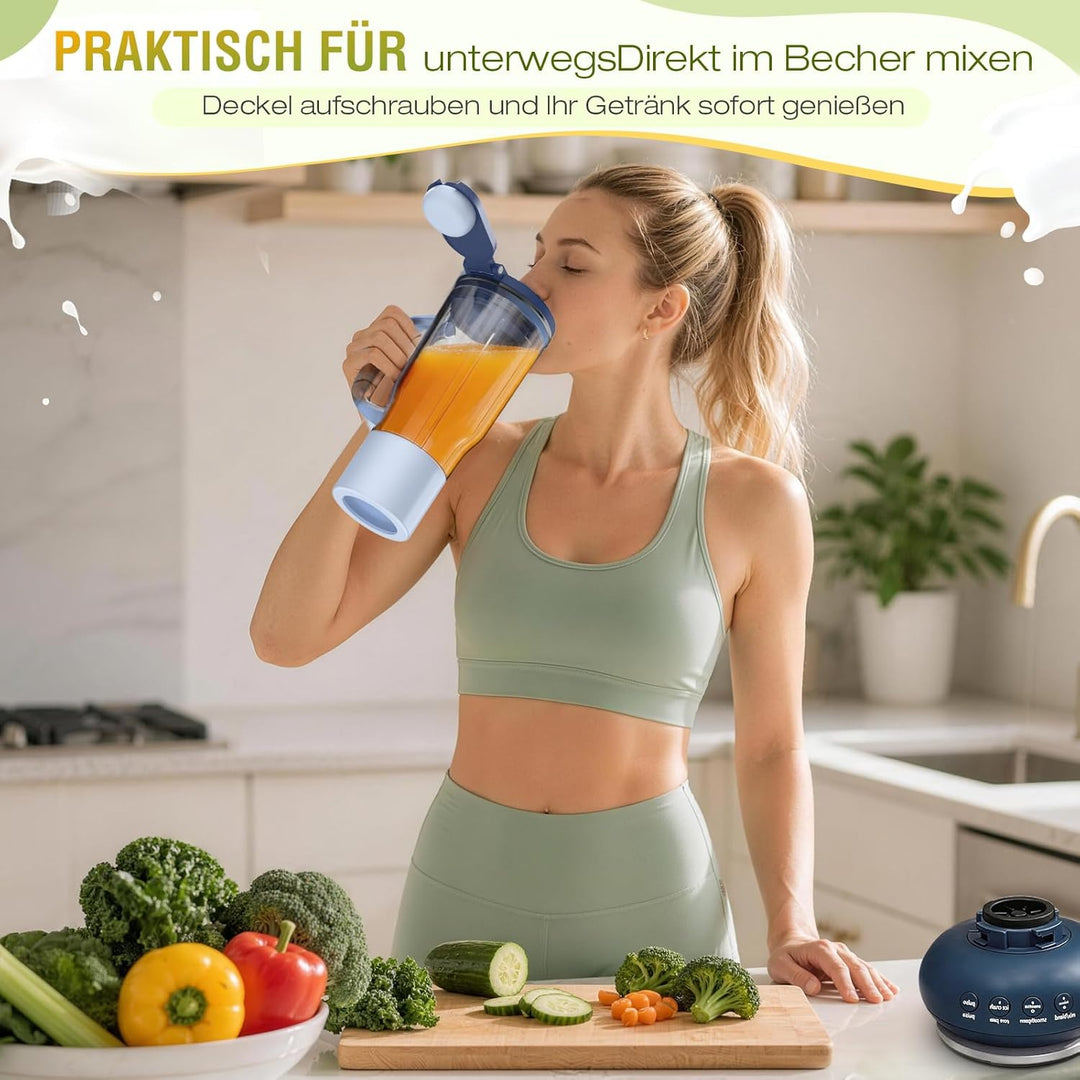 710 ml Reisebecher Ersatz für Ninja BlendBOSS Mixer Rosa, Rosa