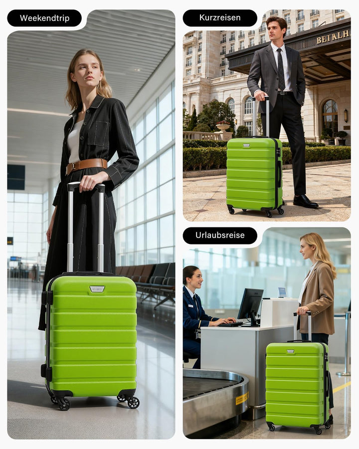 COOLIFE Hartschalen-Koffer Trolley Rollkoffer Reisekoffer ardschale Boardcase Handgepäck mit TSA-Sch