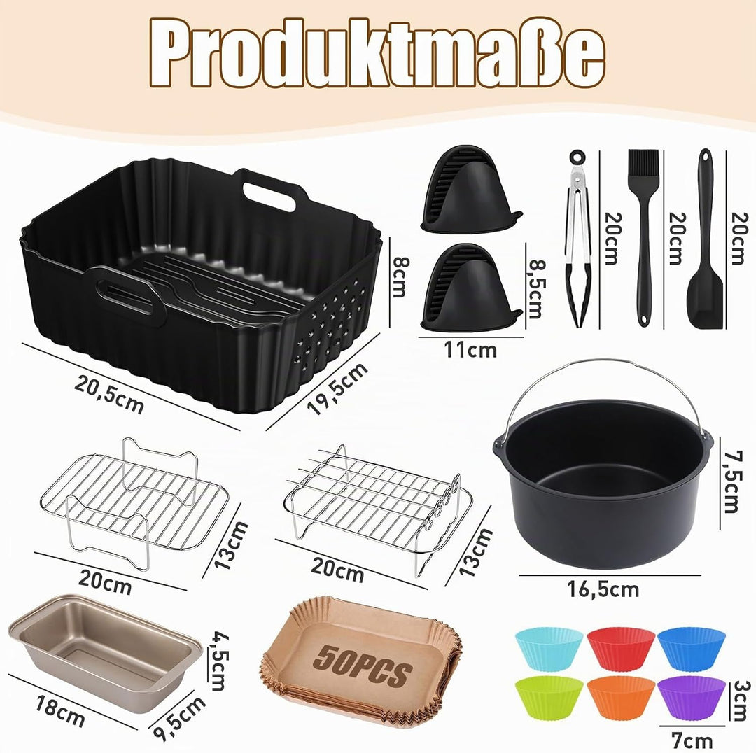 Heissluftfritteuse Zubehör für Philips Airfryer 4000 Series Stacked Dual Basket 10L, BPA-frei Airfry