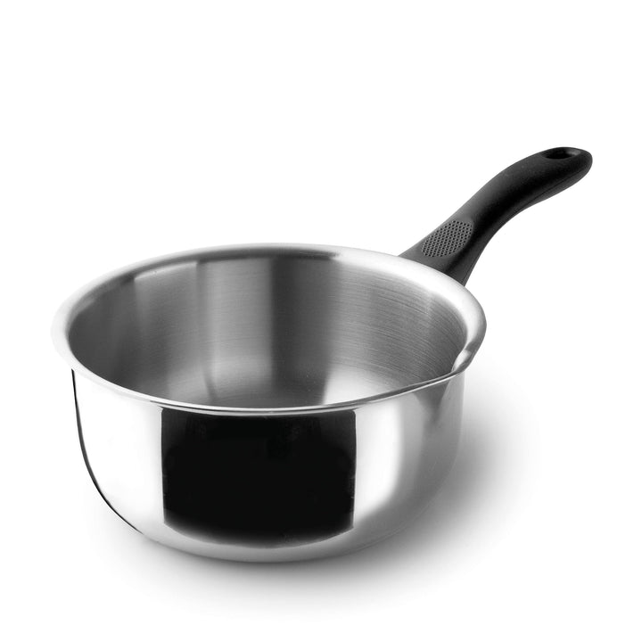 Lacor - 31320 - Garinox Gerader Topf mit Ausgiesser, Edelstahl, Ausgiesser, ergonomischer Bakelitgri