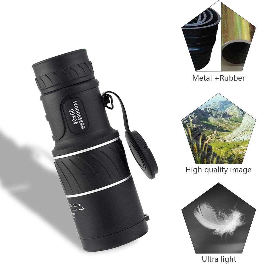 Teleskop Panda Tag und Nacht 40x60 HD optische Monokular Jagd Camping Wandern im Freien Teleskop