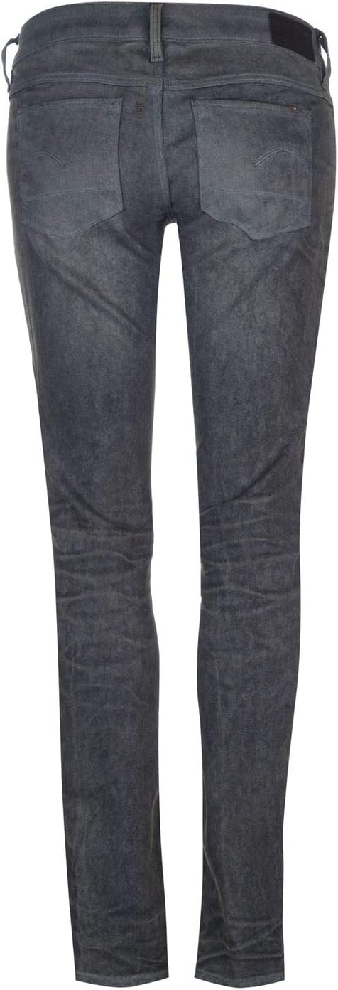G-STAR RAW Damen 3301 Low Waist Super Skinny Jeans 26W / 30L Mehrfarben (Dk Aged Cobler 60878-7863-3