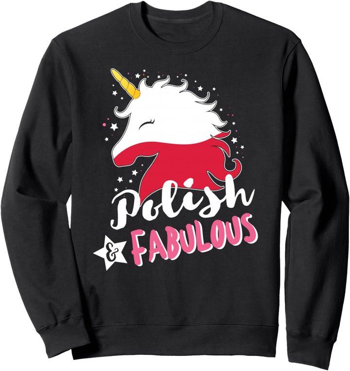 Polnische Einhorn Polen Flagge Sweatshirt