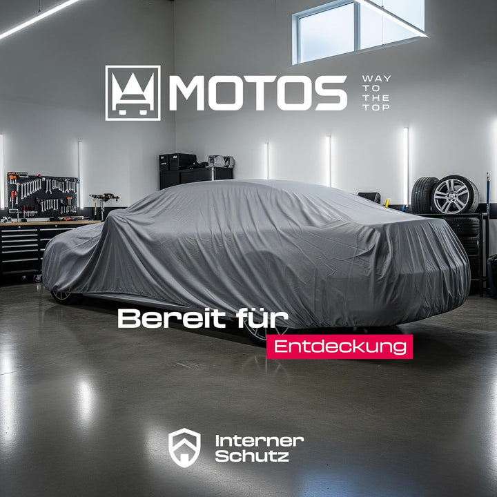 MOTOS Auto Abdeckplane Grösse SUV – 500 x 227 x 145 cm, Autogarage Abdeckung, Ganzjähriger Hagelschu