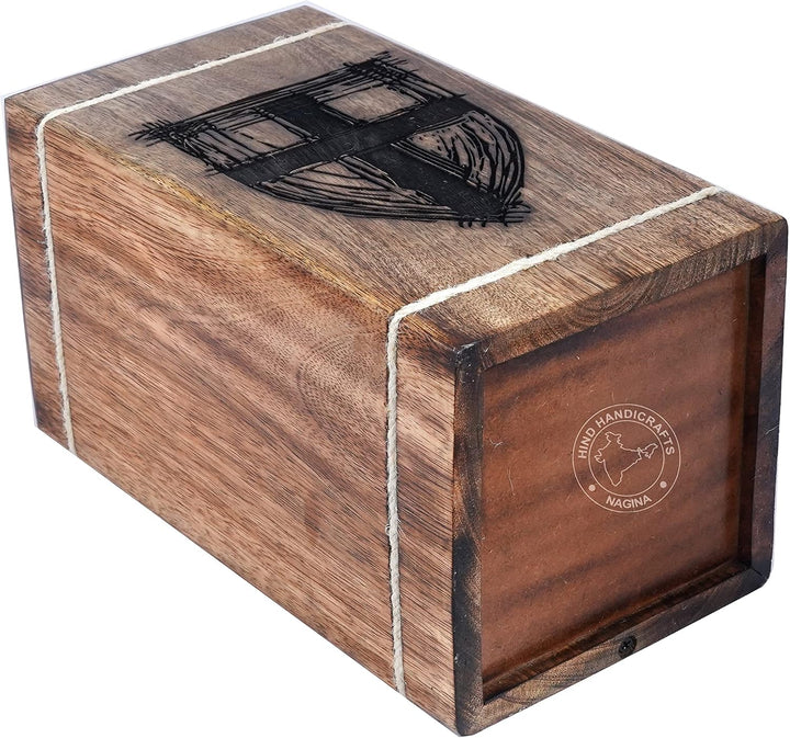 Rosewood Urne für menschliche Asche für Erwachsene, gross – Holzurne für Kolumbarium – Beerdigungsur