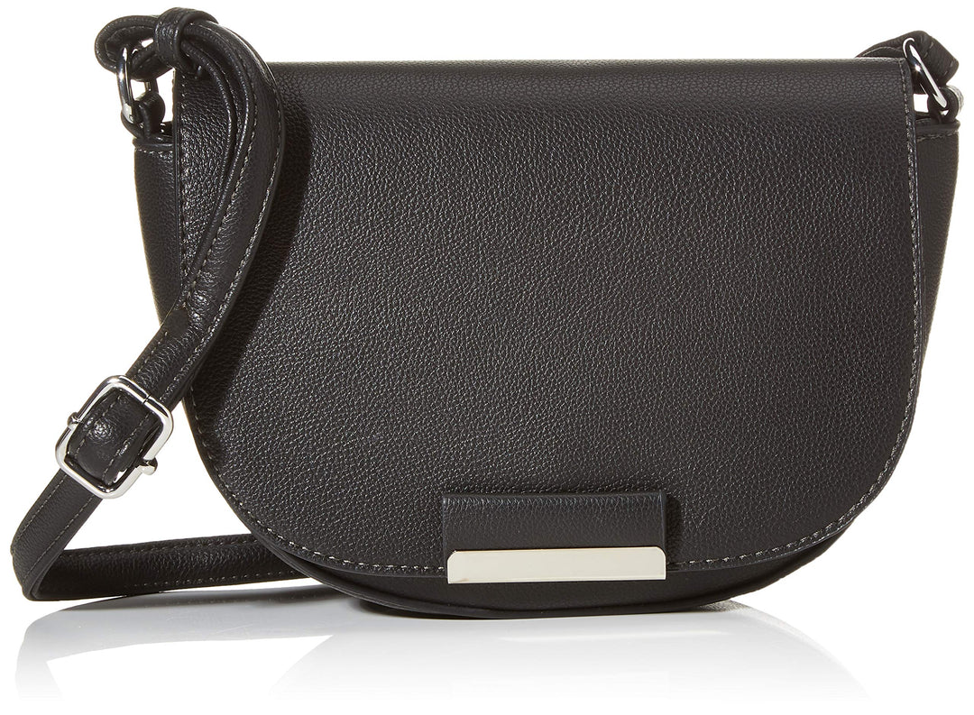 TOM TAILOR Denim Damen Taschen & Geldbörsen Überschlagtasche MADRID Schwarz 24,5 x 8 x 16, Schwarz 2