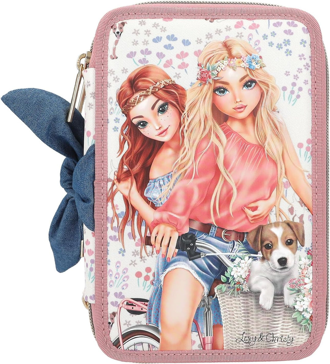 TOPModel 3-Fach Federtasche VELO FLEUR inkl. Stifte