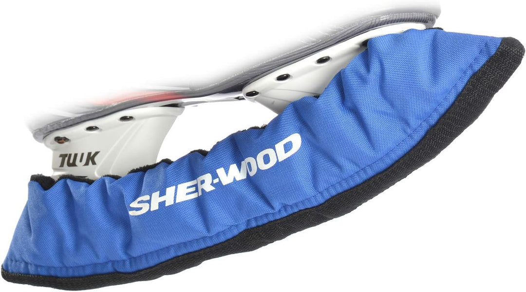 SHERWOOD - Senior Pro Eishockey elastische Kufenstrümpfe für Eishockey- & Schlittschuhe, 2 Stück Bla