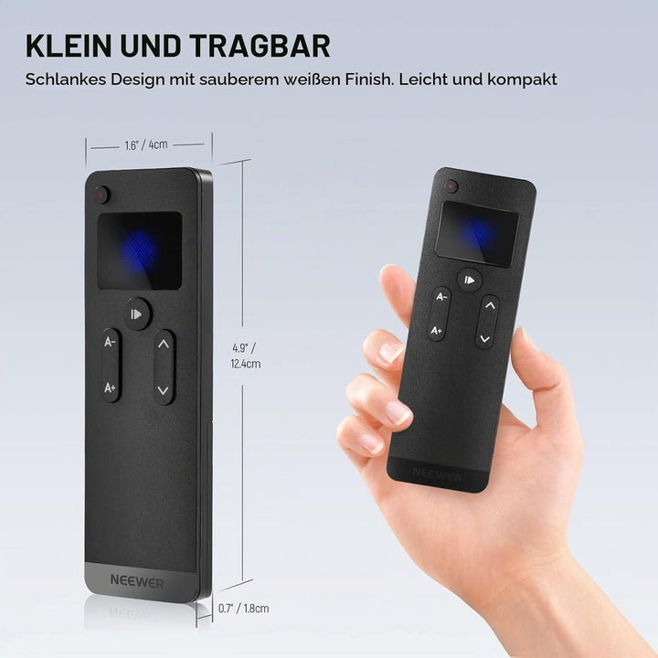 NEEWER RT113 Fernbedienung für NEEWER Teleprompter App, aktualisiert mit direkter Bluetooth Verbindu