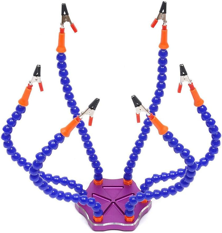 Dritte Hand Ltstation, 6 Arme Flexibel Helfende Hnde, 360 Grad Helfende Hand, Flexible, 6 Arme Lten