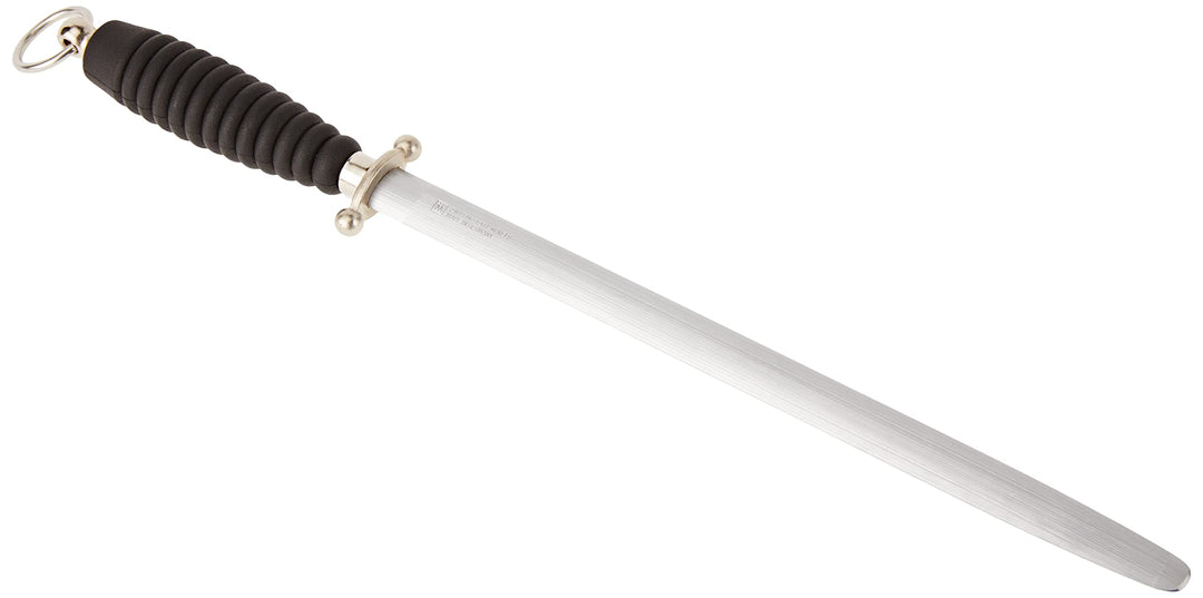 ZWILLING Wetzstahl, Verchromt, Länge: 31 cm, Schwarzer Kunststoffgriff mit
