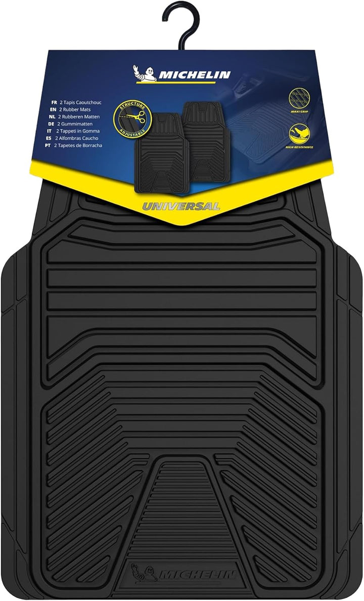 MICHELIN 009071 geriffelte Gummimatten für Vordersitze, 2 Stück