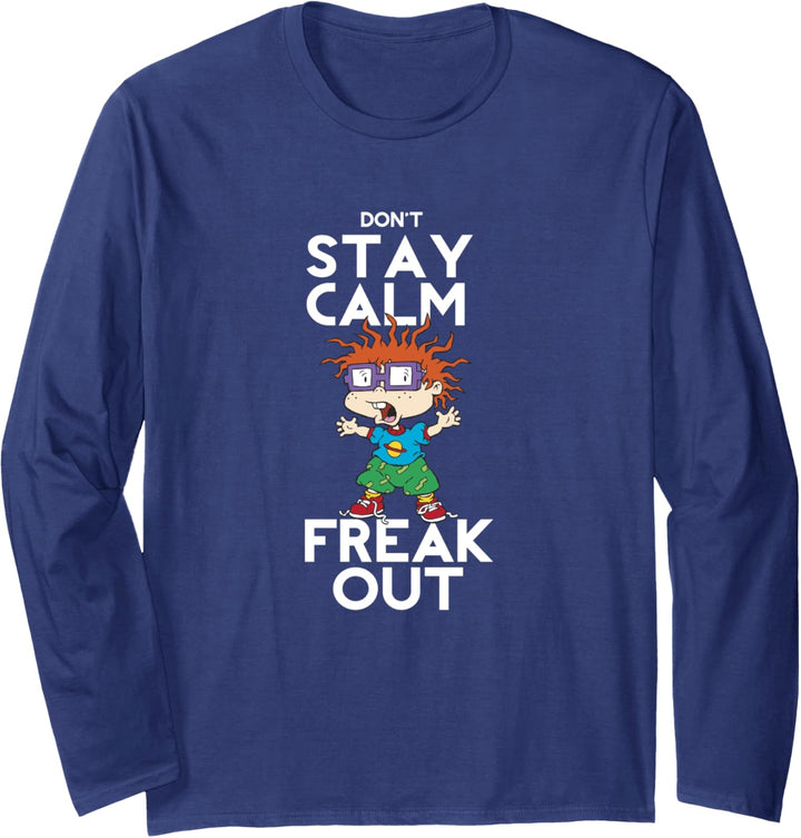 Rugrats Chuckie Don't Stay Calm Freak Out Langarmshirt