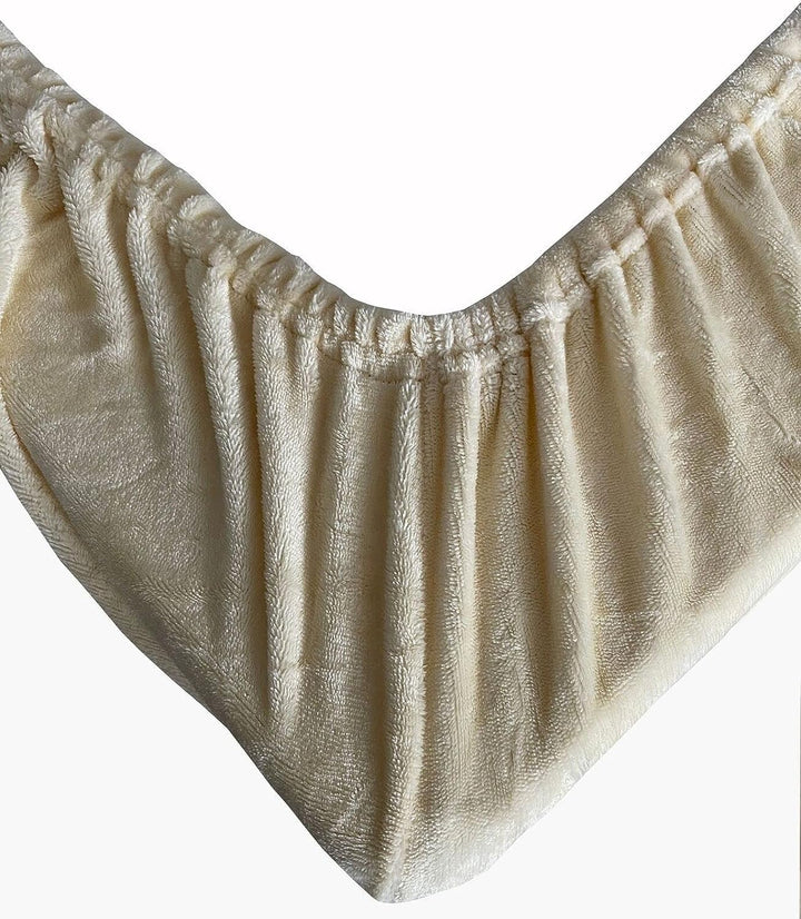 Leonado Vicenti Winter Spannbettlaken Cashmere Touch Plüsch Super Soft Weich Teddy Nicki Fleece Kusc