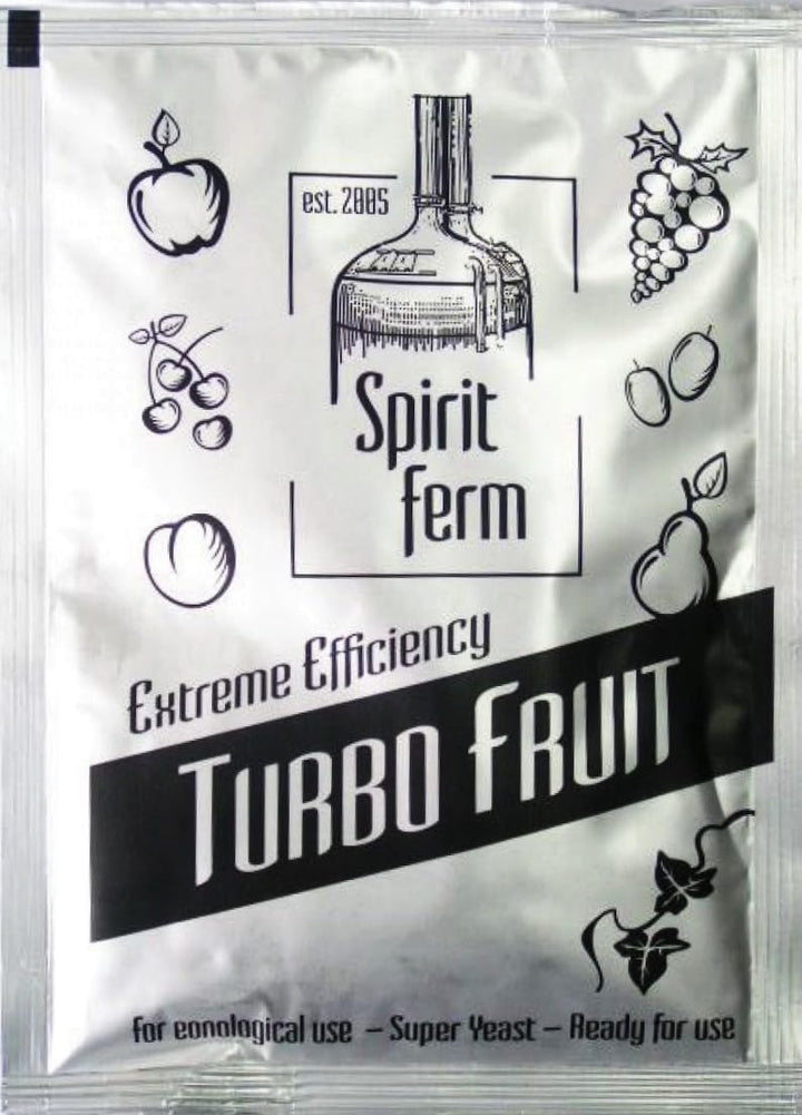 12 x Turbohefe für früchte maische - Turbo Fruit 40g, Hefe für die Fruchtgärung, Turbo Hefe, Wodkahe