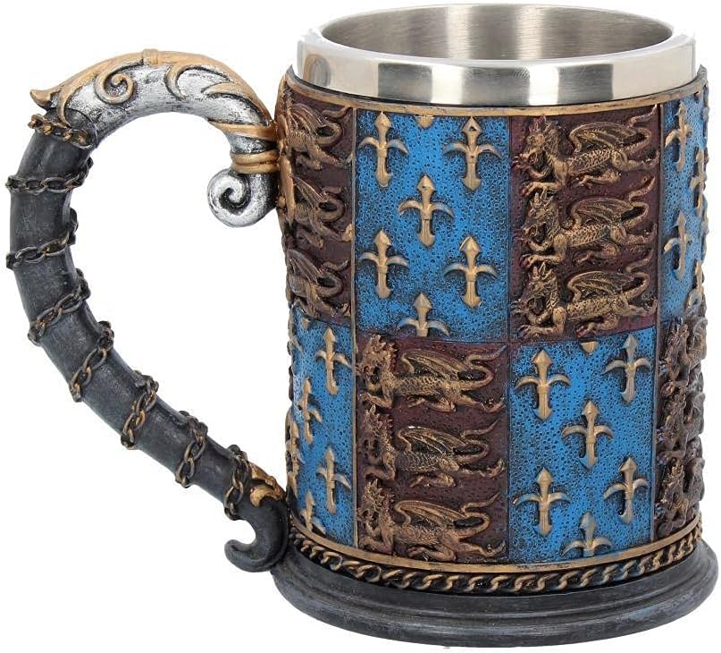 Nemesis Now Mittelalter Bierkrug 14 cm blau